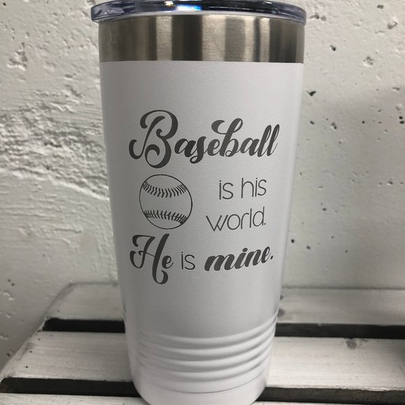 20 oz insulated tumbler - Baseball - Picture 1 of 2